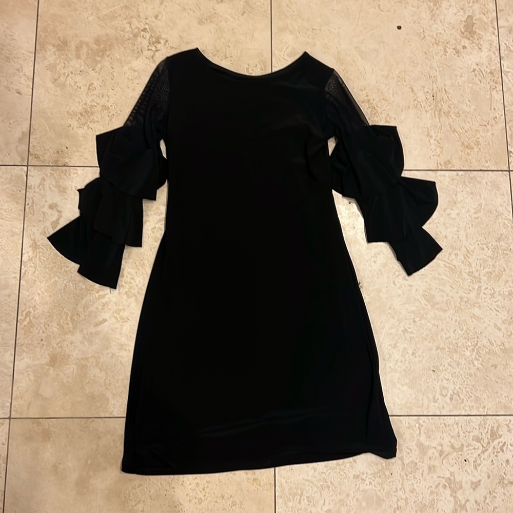 UDT fashion girls mesh sleeve dress